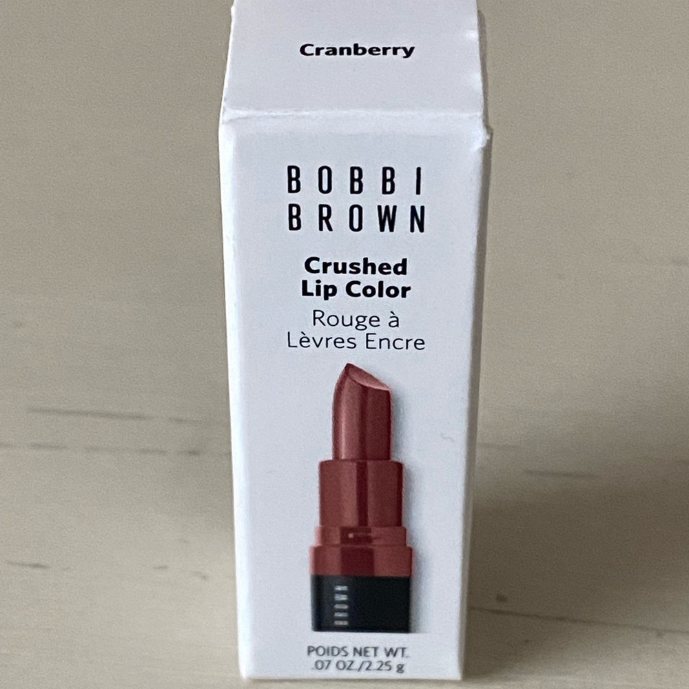 NWT BOBBI BROWN MINI CRUSHED LIP COLOR- CRANBERRY - Picture 3 of 4